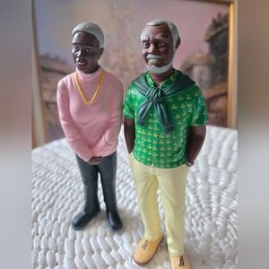 Set of Two Lakeshore Learning  Grandparents African American Elderly Couple